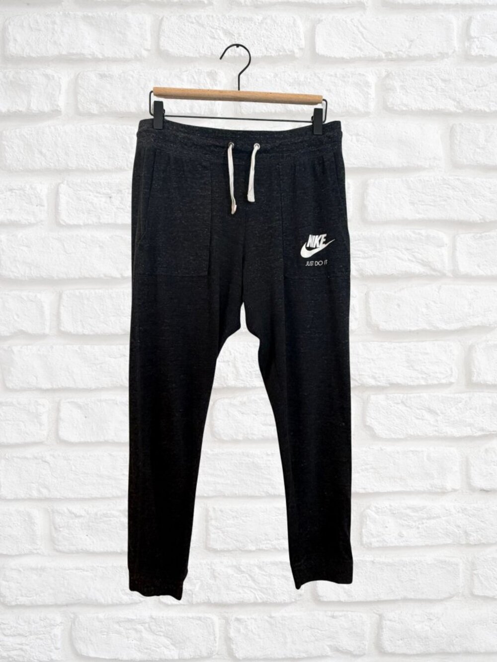 Nike "Just Do It" Charcoal Heather Grey Joggers / Sweatpants